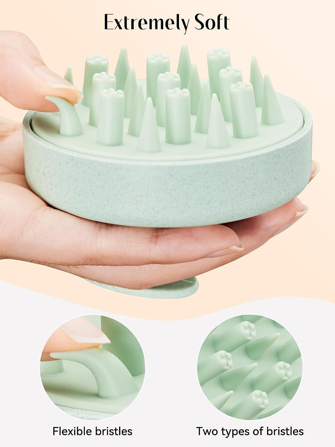 Scalp Massager Hair Scrubber Shampoo Brush Exfoliator for Hair Growth