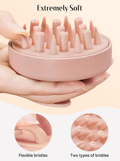 Scalp Massager Hair Scrubber Shampoo Brush Exfoliator for Hair Growth