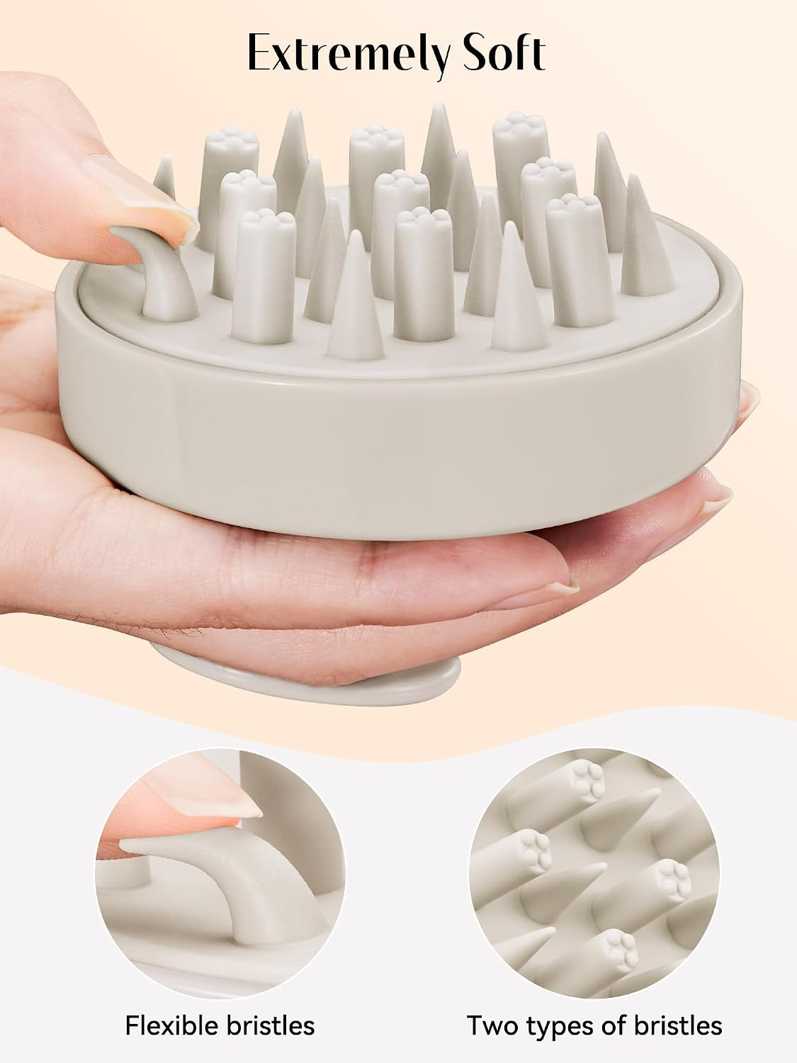 Scalp Massager Hair Scrubber Shampoo Brush Exfoliator for Hair Growth