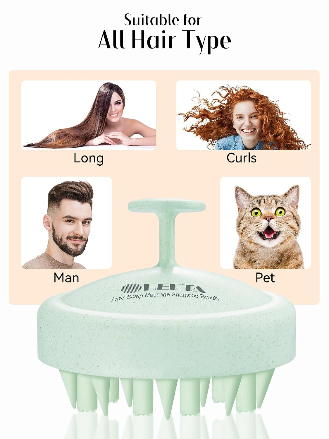 Scalp Massager Hair Scrubber Shampoo Brush Exfoliator for Hair Growth