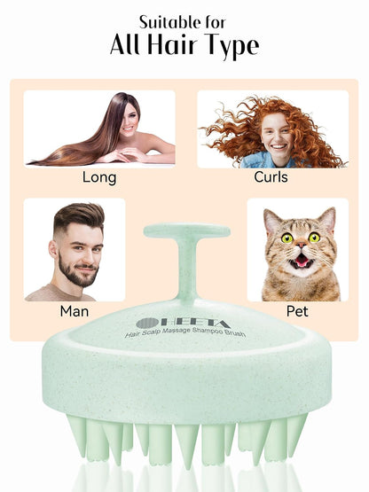 Scalp Massager Hair Scrubber Shampoo Brush Exfoliator for Hair Growth