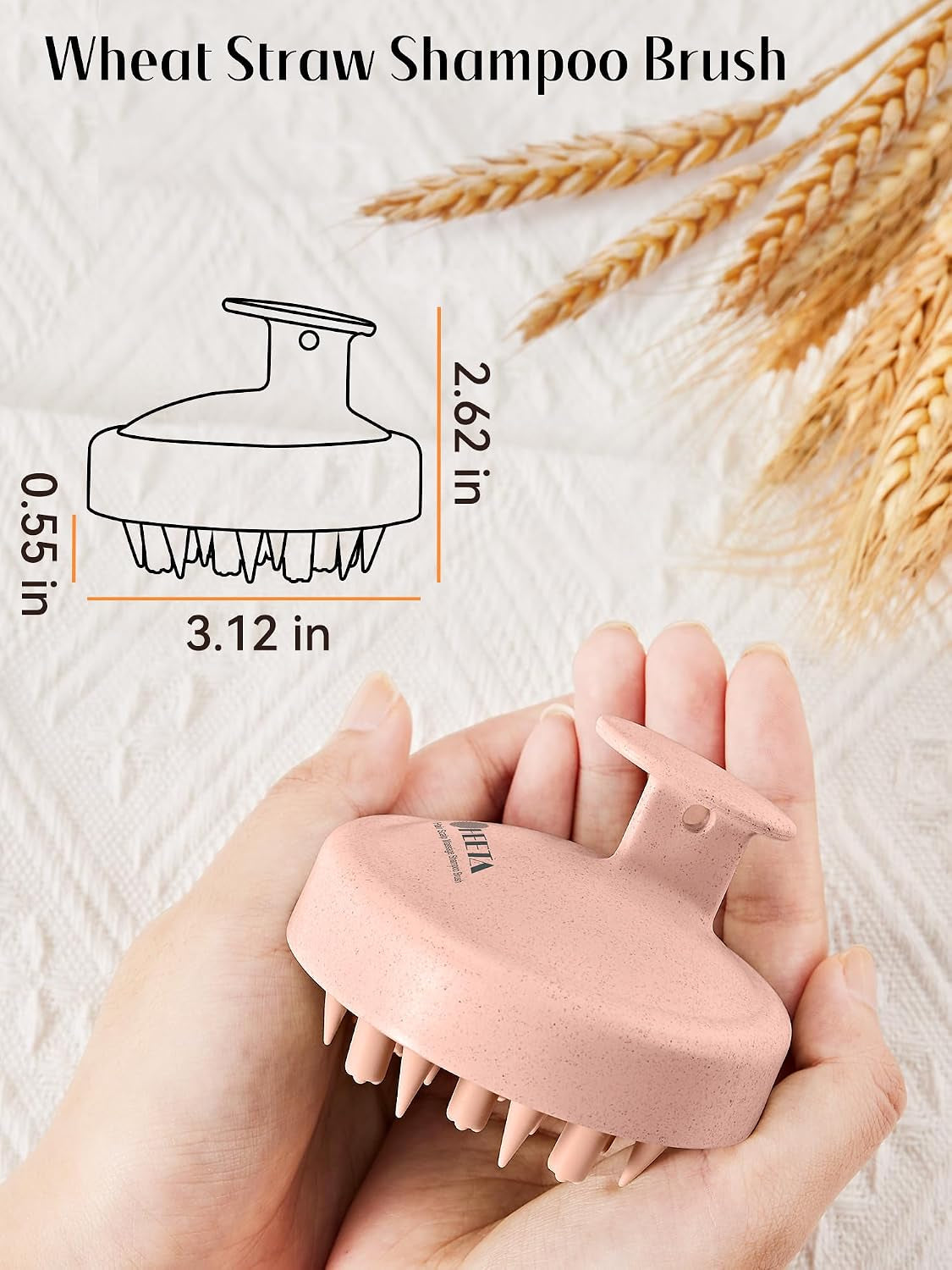 Scalp Massager Hair Scrubber Shampoo Brush Exfoliator for Hair Growth